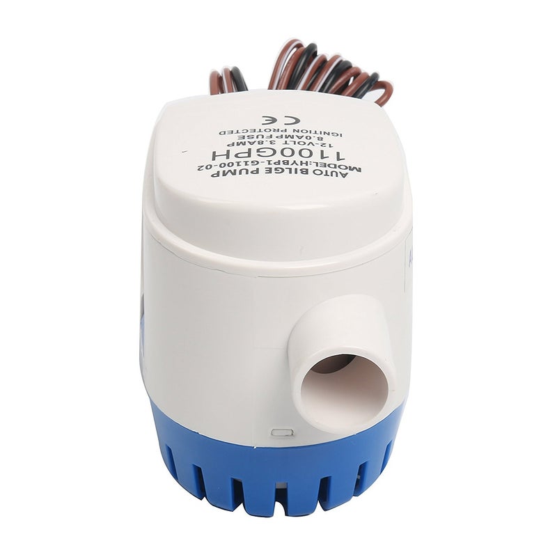 Amarine Made Automatic Submersible 1100GPH Boat Bilge Water Pump 12V 3.8A Auto with Float Switch-1-1/8 inch (29mm) Outlet Hole Dia - Image 5